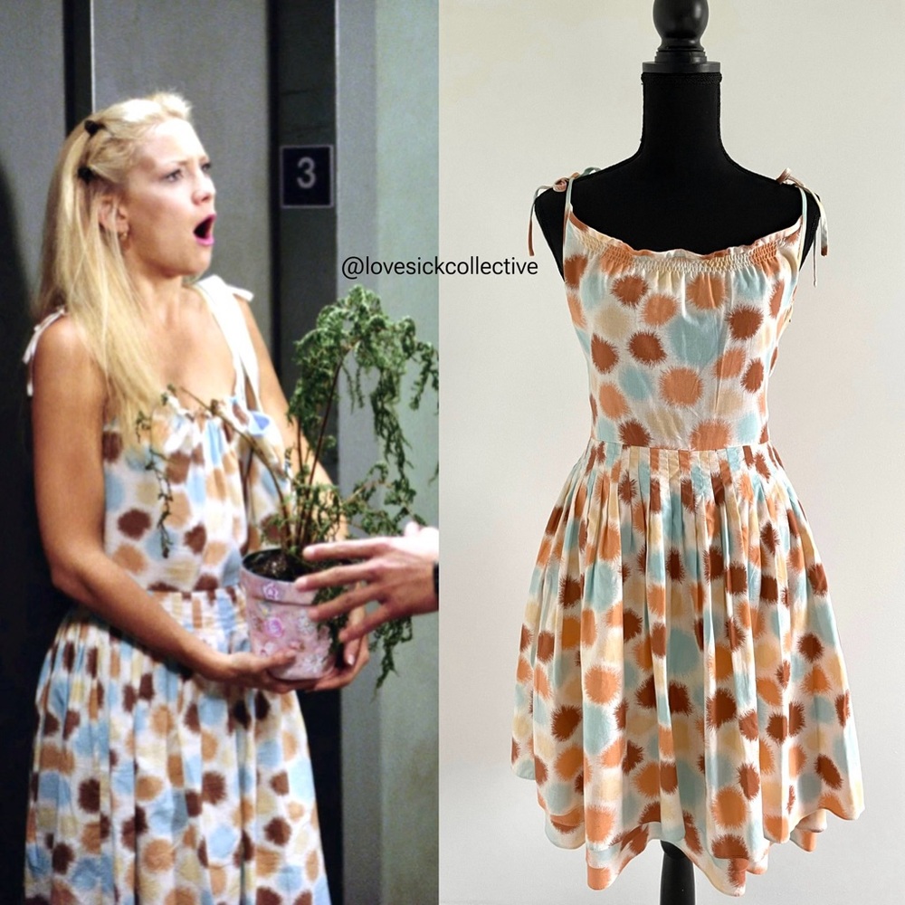 RARE ASO Andie Anderson How to Lose a Guy in 10 Days Multi Polkadot Flare Dress